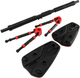 Турнік розсувний Cornix Elite+ 100-140 см Black/Red (XR-0295) - зображення 3