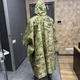 Маскировочный плащ-пончо, Мультикам, водоотталкивающий плащ для военных, военный дождевик-пончо - изображение 5