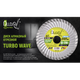 Диск алмазный отрезной Alloid Turbo Wave 230 мм - изображение 4