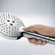 Душевая лейка HANSGROHE Raindance с кнопкой 125мм пластик хром 26014000 - изображение 2
