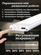 Лампа світлодіодна з акумулятором та датчиком руху для кухні ванної коридору шафи поличок магнітне кріплення нічник LED підсвітка енергозберігаюча надтонка універсальна світильник лед з регулюванням яскравості для дому офісу 30 см OnePro Білий 65868 - зображення 9
