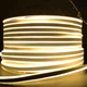Гнучкий неон, 100м, 100 LED на метр, 220V, вуличний, IP65, Теплий білий (Світлодіодна неонова стрічка) - зображення 6
