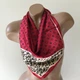 Платок бандана шарф повязка на шею сумку голову Honey Fashion Accessories красный (12-236) - изображение 6