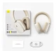 Беспроводные наушники Baseus Bowie H1 Noise-Cancellation Wireless Headphones NGTW230202 Creamy-White - изображение 9