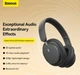Беспроводные наушники Baseus Bowie D05 Wireless Headphones A00024601113-00 Black - изображение 7