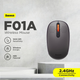 Беспроводная бесшумная мышка Baseus F01A 2.4GHz мышь для ноутбука компьютера офисная - изображение 1