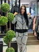 Женский спортивный костюм в белом серебре VEDIKA SILVER, Турция, 54 Серебристый - изображение 5