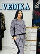 Женский спортивный костюм в белом серебре VEDIKA SILVER, Турция, 44-46 Серебристый - изображение 8