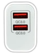 Швидкий мережевий зарядний пристрій Remzona Giwell Acey 36W QC3.0 Швидка зарядка 36W для Apple iPhone 8/X/11/12/12/13/14/15/16 Pro Max Plus iPad Samsung Xiaomi Power Adapter Блок 2 USB-A для планшета смартфона - зображення 3