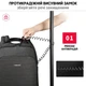 Рюкзак городской Tigernu T-B3361 для ноутбука 15.6" с USB и выдвижным замком объем 20л. Темно-серый (TGN-T-B3361-1861) - изображение 2