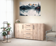 Комод с дверцами Tobi Sho Keelin ST-0004 на 4 ящика для гостиной, 1500х820х520 мм Сонома - изображение 1