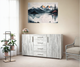 Комод с дверцами Tobi Sho Keelin ST-0004 на 4 ящика для гостиной, 1500х820х520 мм Бетон - изображение 1