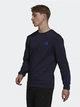 Bluza bez kaptura męska Adidas M Dk Swt H12218 S Niebieska (4064054430783) - obraz 1