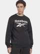 Bluza bez kaptura męska Reebok Identity Big 100050269 L Czarna (4066751148312) - obraz 1