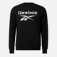 Світшот чоловічий Reebok Identity Big 100050269 M Чорний (4066751148275) - зображення 6