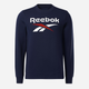 Bluza bez kaptura męska Reebok Identity Big 100050277 S Granatowa (4066751210279) - obraz 3