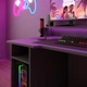 Стол компьютерный игровой Майнкрафт Люкс с подсветкой RGB Антрацит L=1600мм (арт.SKRZ1000-115) - изображение 5