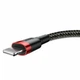 Кабель Baseus Cafule Cable USB to Lightning 1.5A 2m Black-Red (CALKLF-C19) - зображення 4
