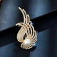 Брошка Анна Ясеницька "Pearls", золотиста, 6х3 см - зображення 3