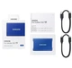 Накопичувач зовнішній SSD 2.5" USB 2.0 TB Samsung T7 Indigo Blue Синій 37229 - зображення 6