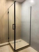 Душевая кабина SPLENKO 700 x 700 х 2000 мм в черном профиле лофт Clara Loft распашная дверь - изображение 7