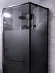 Душевая кабина SPLENKO 700 х 700 x 2000 мм в черном профиле Лофт Enrica Loft распашная дверь 600 мм - изображение 9