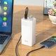 УМБ Павербанк 40000 mAh 22.5W с быстрой зарядкой и фонариком HOCO J86 Портативное зарядное устройство Внешний аккумулятор Белый - изображение 2