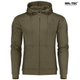 Реглан тактический Mil-tec с капюшоном на молнии Tactical hoodie Olive 11472012 L - изображение 6