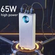 Портативная батарея Павербанк для ноутбука Baseus Amblight 30000 mAh 65W 6A с технологией QC3.0+PD3.0 Power Bank (PPLG-A02) White - изображение 1