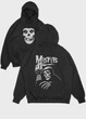 Чоловіче худі MODNO з рок принтом "Misfits" XL Чорний (HD004-004-2-418-FB-BL-M) - зображення 1