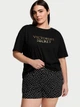 Пижама хлопковая Victoria's Secret черная S - изображение 4