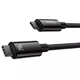 Кабель Baseus Tungsten Gold Type-C to Type-C 240W 1м Black зарядний кабель з передачею даних для MacBook - изображение 2
