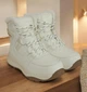Зимние термо ботинки дутики для девочки подростка на овчине Bi&Ki 01367B бежевые 36 (стелька 22,9см) - изображение 7
