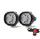 2 передні фари світлодіодних LED 6 SMD для мотоцикла білий - зображення 1