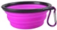 Силиконовая складная дорожная миска Derby Food Grade TPE Collapsible Dog Bowl 350 мл, Фиолетовый - изображение 1