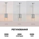 Настільна LED лампа Бра 5200mAh 3W 2700K IP54 USB Акумуляторна Компактна Срібний - зображення 3