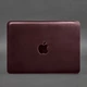 Шкіряний чохол BN для MacBook 14 дюйм, бордовий Crazy Horse - изображение 1