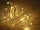 Гирлянда Роса 10м, проволка на батарейках+ USB: 100 LED, теплый белый (a29warmwhite) - изображение 4
