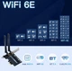 Трехдиапазонный сетевой адаптер WiFi FV-AXE3000 переходник с WiFi 6E и Bluetooth 5.3 для Windows 10 / 11, 5374 Мбит/с, черный (92338973) - изображение 2