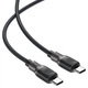 Кабель ACEFAST C10-03 Type-C to Type-C 3A/60W/1.2m цинковые коннекторы Black (6974316283119) - изображение 3