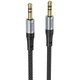 Аудіо кабель HOCO UPA26 AUX 3.5мм to AUX 3.5мм Fresh audio cable 1m Black (6942007608800) - зображення 1