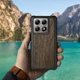 Шкіряна накладка Stenk WoodBacker для Xiaomi 14T Pro Чорний (77894) - зображення 3