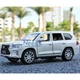 Машинка моделька Lexus LX 570 іграшка металева колекційна 20 см Білий (6673044) - зображення 6