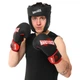 Перчатки боксерские PU на липучке HARD TOUCH BO-4432 (р-р 12oz, цвет черный-красный) - изображение 6