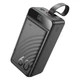 Внешний аккумулятор повербанк power bank HOCO J123C 60000mAh |3USB/Type-C/Lightning, QC/PD, 22.5W/3A| black - изображение 1