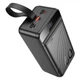 Внешний аккумулятор повербанк power bank HOCO J123C 60000mAh |3USB/Type-C/Lightning, QC/PD, 22.5W/3A| black - изображение 2