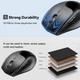 Бездротова Bluetooth Миша Tecknet BM308 BlackGrey 6 кнопок 3000 DPI - зображення 6