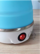 Дорожный чайник силиконовый складной дисковый Electric Kettle wdl-09b 220v 600w 600мл Голубой - изображение 5