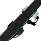 Лыжи беговые подростковые в комплекте с палками Zelart SK-0881-140B (l-лыж-140см, l-палки-120см, PVC чехол, крепление регулируемое, цвет черный-салатовый-оранжевый) - изображение 5