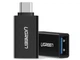 Перехідник - адаптер OTG - UGREEN US173 USB-A 3.0 female to Type-C male (20808) чорний - зображення 4